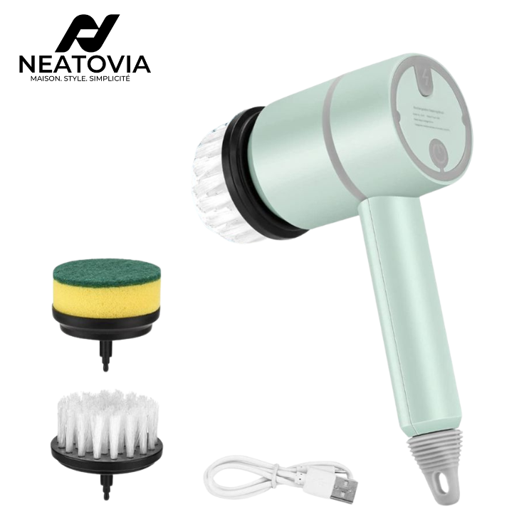 Brosse électrique multifonction Neatovia idéale pour nettoyer la salle de bain sans effort