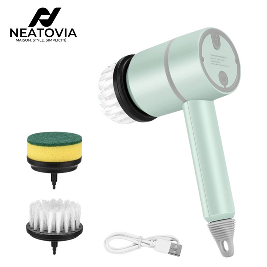Brosse électrique multifonction Neatovia idéale pour nettoyer la salle de bain sans effort
