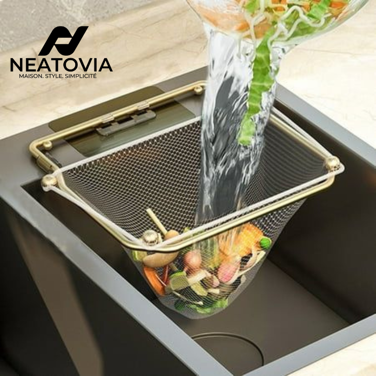 Support de filtration pour évier – produit ménager et produits de nettoyage idéal pour éviter les bouchons